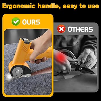 Cordless Electric Scissors with LED Display,Cardboard Box Cutter