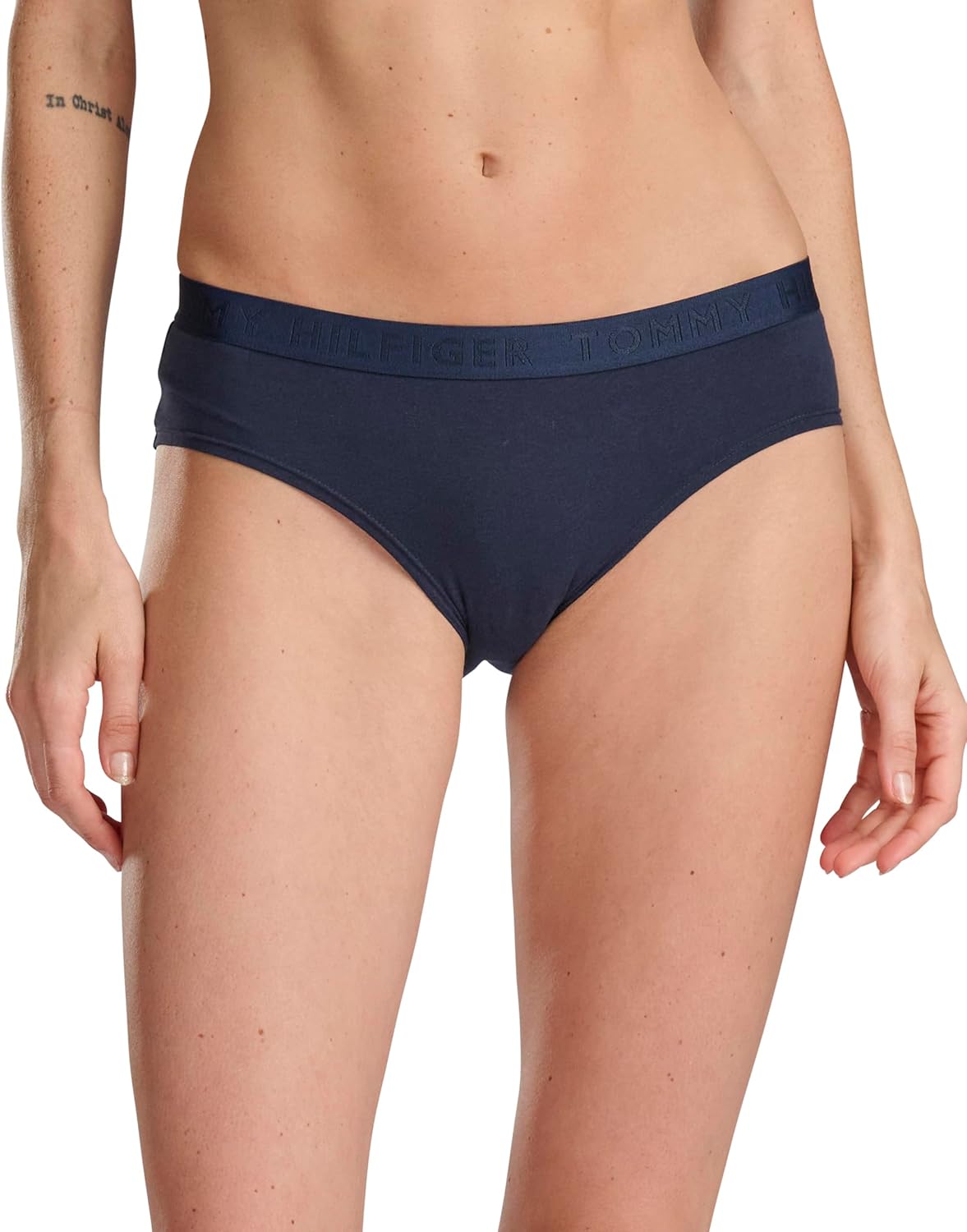 Tommy Hilfiger Women's Logo Waistband Cotton Bikini 6 Pack
