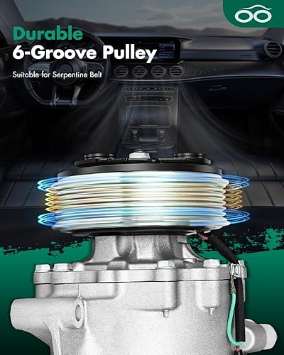 Vista 372 de SCITOO Compresor de CA apto para H-onda Prelude 2.2L 2001 para H-onda Civic para A-cura EL 1.7L 1997 1998 1999 2000 2001