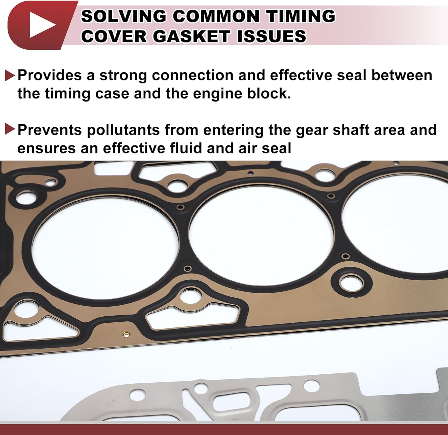 Timing Cover Gasket Kit Cylinder Head Intake Manifold Gasket No.HS26423PT for Chevrolet HHR 2.2L 2009-2011 1 Set Long-lasting Sealing Engine Car