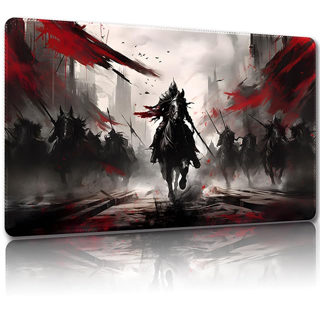 Malqiqi Magic Playmat - 24 x 14 pulgadas, bolsas de almacenamiento gratis, TCG y tapete de juego de mesa