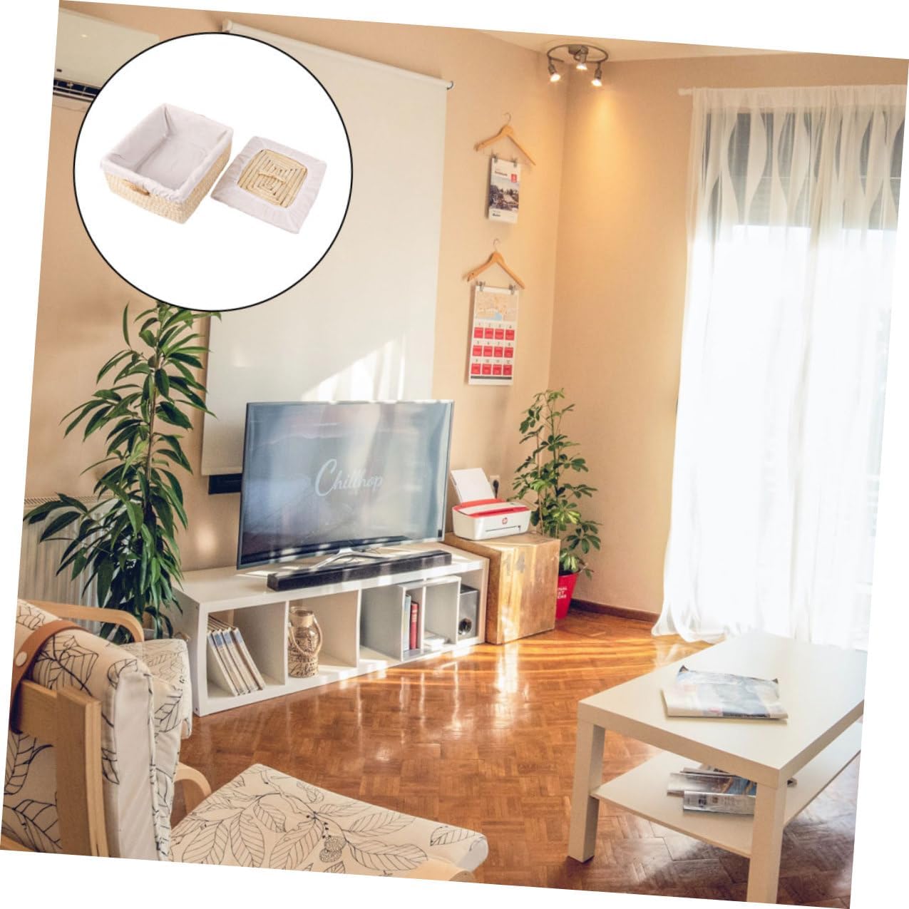 Woven Bread Storage Basket with Lid 25x30x14cm Natural Straw Bread Organizer for Kitchen, Household Egg and Bun Holder Suitable for 5-10 Buns and Food Serving