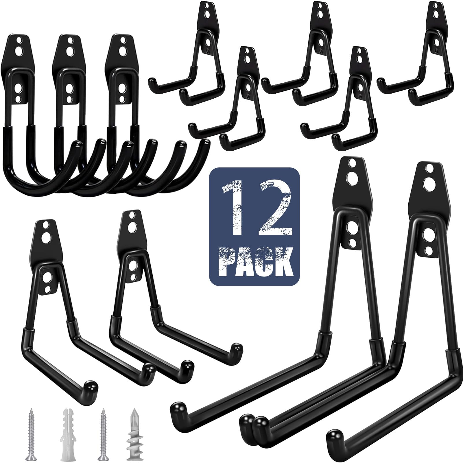 Amazon.com: KOFANI Garage Hooks Heavy Duty 12 Pack Anti-Slip Wall