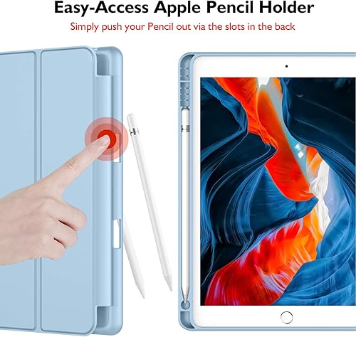 Miniatura 2 de iMieet - Funda para iPad de 9 generación 2021iPad de 8 generación 2020 de 10.2 pulgadas con soporte para lápices, funda para iPad de 7 generación