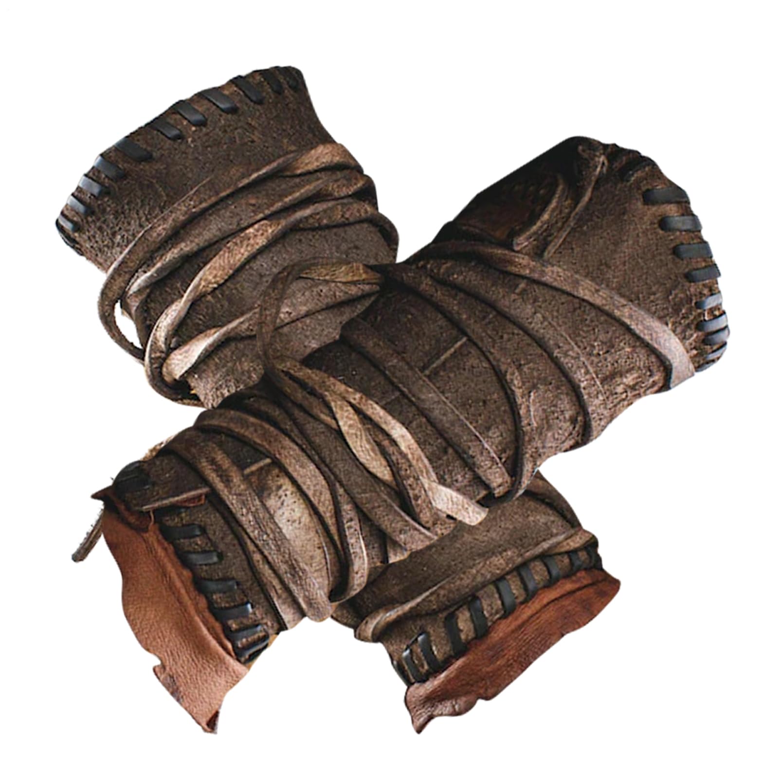del braccio in pelle medievale - Bracciali in pelle sintetica, bracciali | gotici | Classic Medieval Inspired Faux Guards con cinghie resistenti, costume fantasy per il di ruolo e il