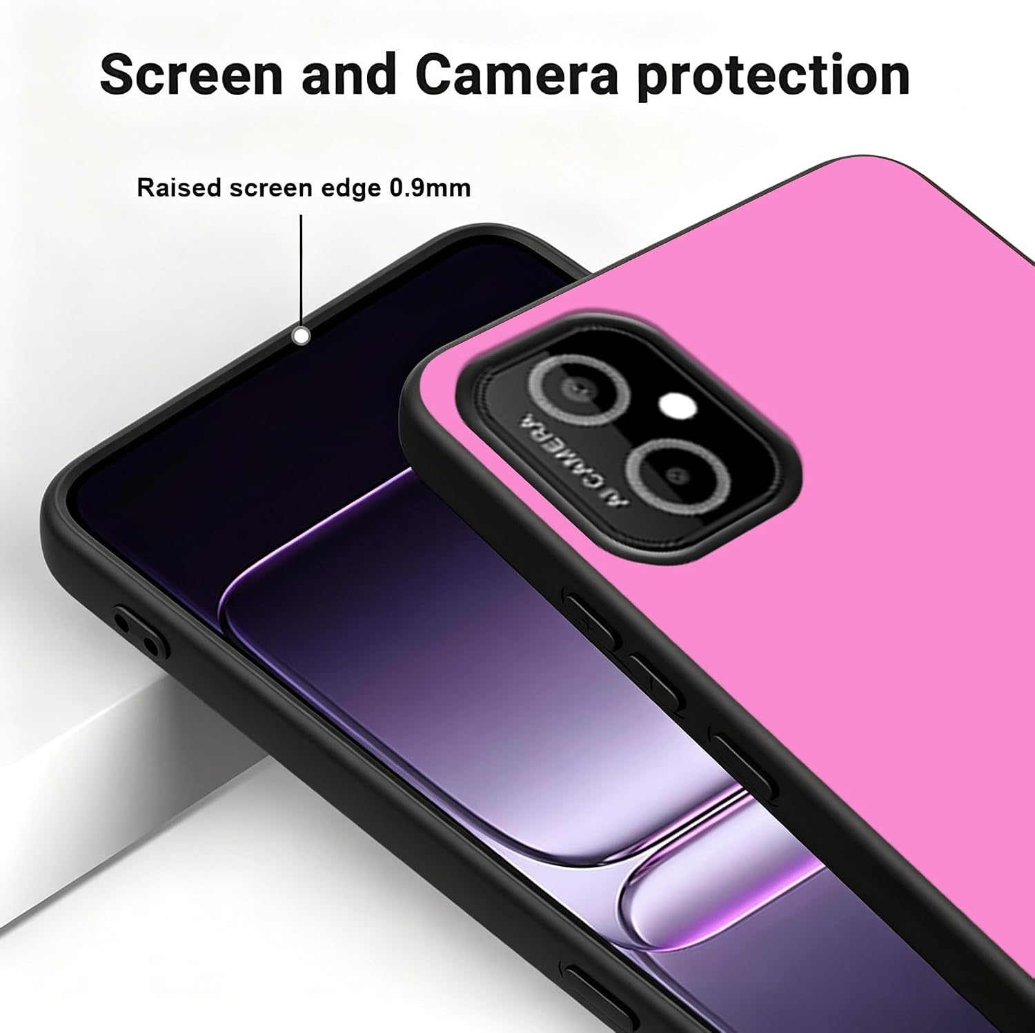 for FoxxD A67L Case with Silicone Lanyard-Pink image 4