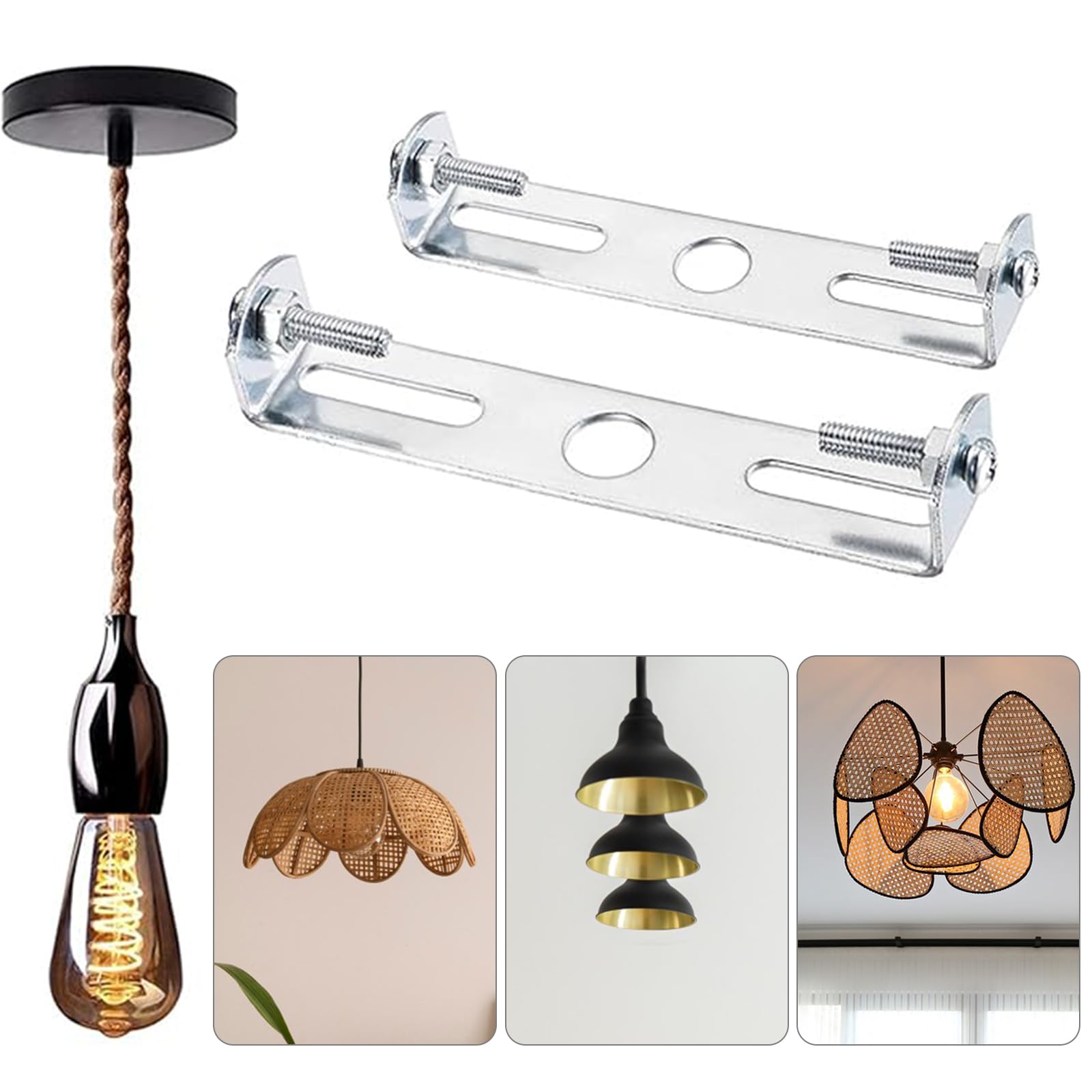 Rosone Da Soffitto Singolo Sottile Bianco 24x24x115mm - Foto 6