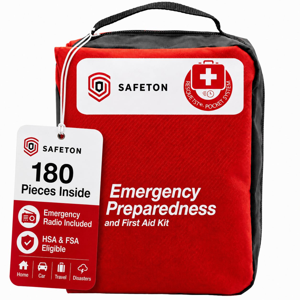 Amazon.com: Travel-First Aid-Kit Car-Home 180 Piece Survival-Kit