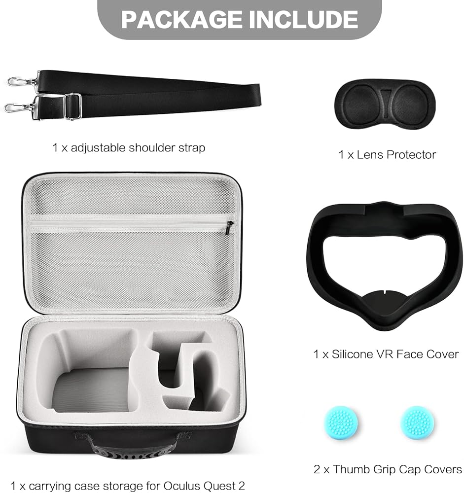 Amazon.com: Comecase Hard Carrying Case for Quest 3/ Quest 3S/ for