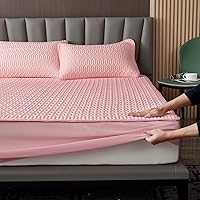 Vista 1 de Sábana bajera ajustable tamaño King, sábanas de látex fresco de verano, cubrecolchón con estampado de dibujos animados para habitación de los niños