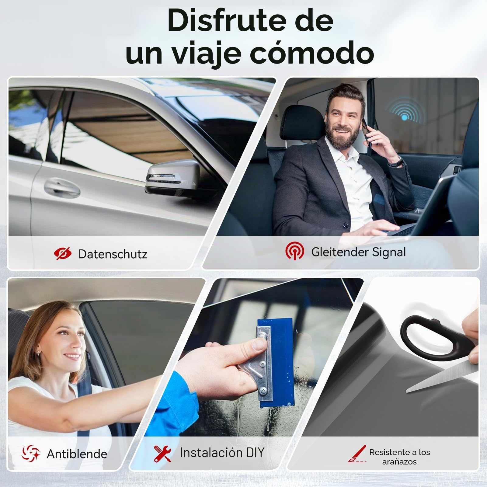 Vepagoo Lámina tintada para coche, 35% VLT – Longitud: 458 cm, ancho: 76 cm, bloquea los rayos UV/IR, calor y deslumbramiento – Resistente a los arañazos Heat & Glare