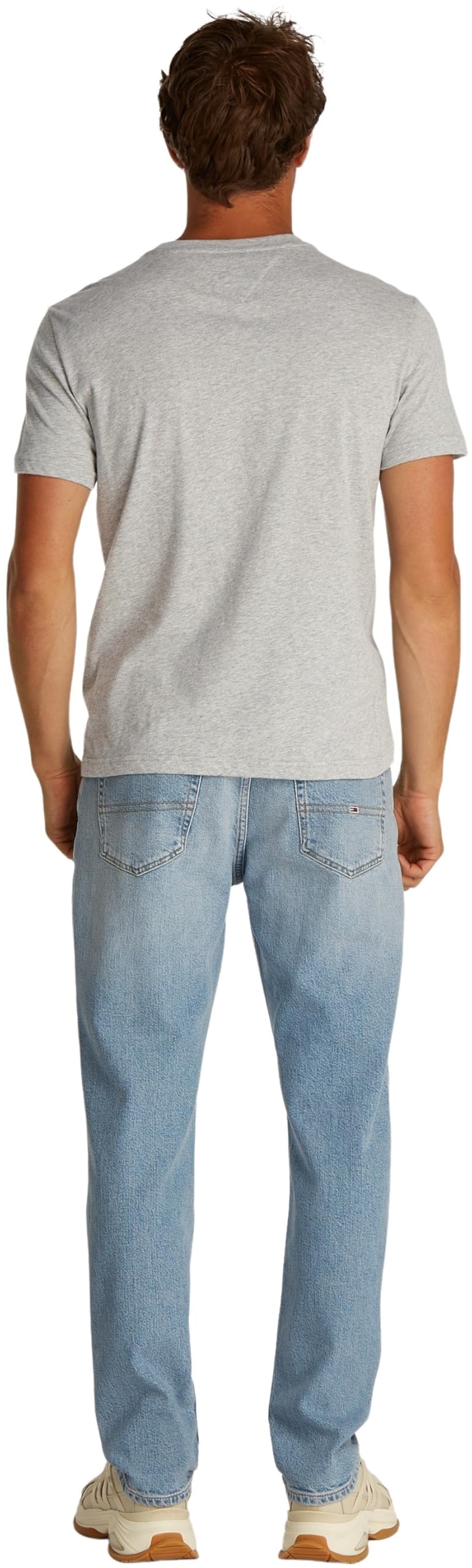 Tommy Jeans T-Shirts Manches Courtes Lot de 2 Homme Xslim Jersey en Coton