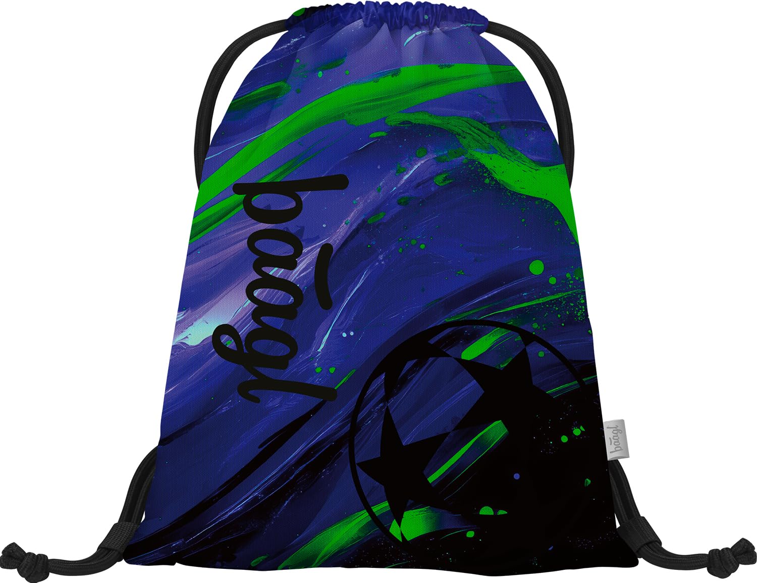 Baagl Gym Bag for Boys, Waterproof Shoe Bag for Children, School and Nursery Sports Bag, Sports Backpack, Gym Bag, Football Champion, L, Designer