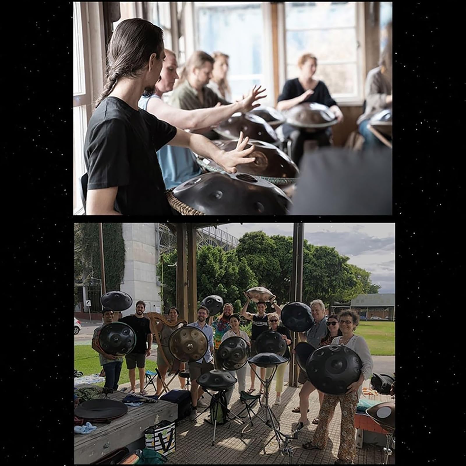 9 Noten 22 Zoll 440 Hz Stahltrommel, Handpan-Trommelinstrument D Kurd-Moll, Anfänger, Meditation, Yoga, Mit Weicher Hand-Pan-Tasche, Für Professionelle Audioproduktion