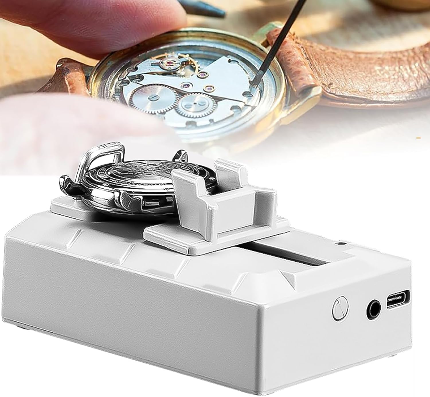 PODECPODEC Watch Movement Timegrapher, Multifunctional Watch Tester, Watchmaker DIY Repairing Watch Tester Manchine, Watchmaker DIY Repairing for PC Desktops Tablets Mechanical Watches
