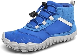 Kinder Barfußschuhe Leicht Weich Trekking-Wanderschuhe Atmungsaktiv rutschfest Outdoor Fitnessschuhe, Gr.24-36