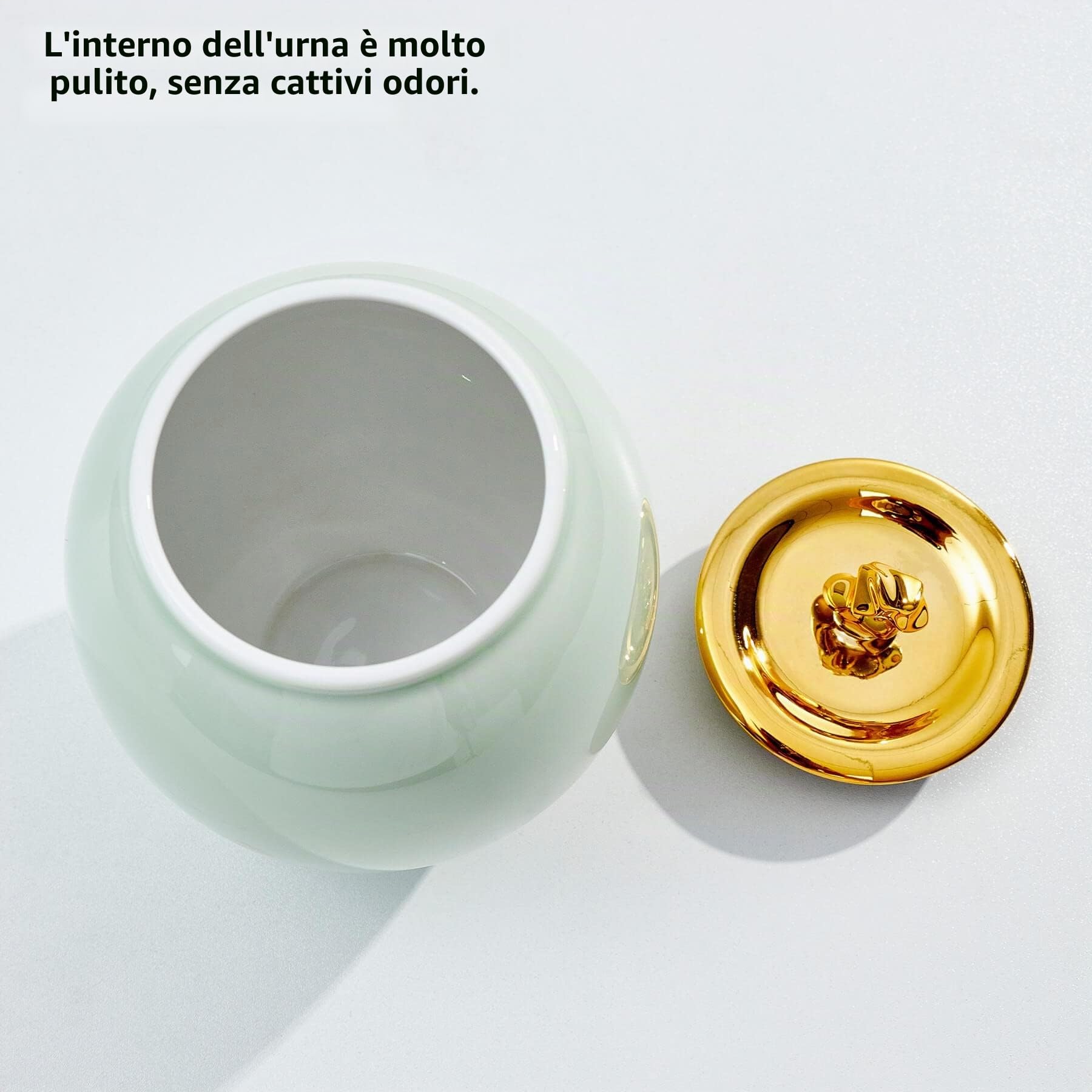 Urne medie per ceneri umane, 17 x 13 cm, in ceramica, di medie dimensioni, per ceneri adulte femmina/mamma/donne, urne decorative per ceneri adulte