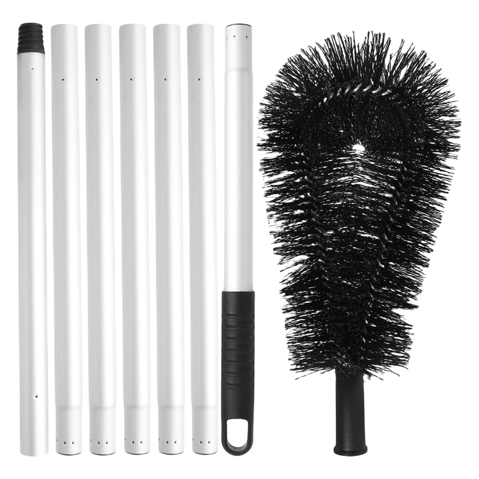 Outil de nettoyage de gouttière efficace brosse polyvalente balai télescopique toit
