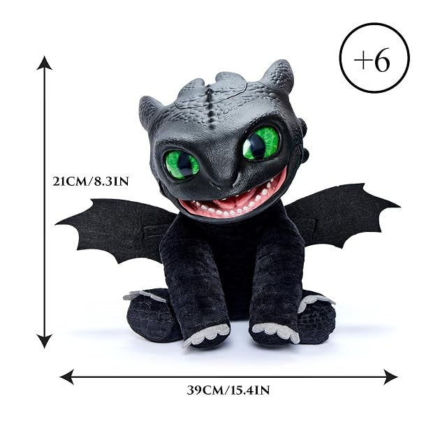 Foto 2 de 7 de Famosa - Peluche interactivo Real FX Toothless Como entrenar a tu dragón Famosa