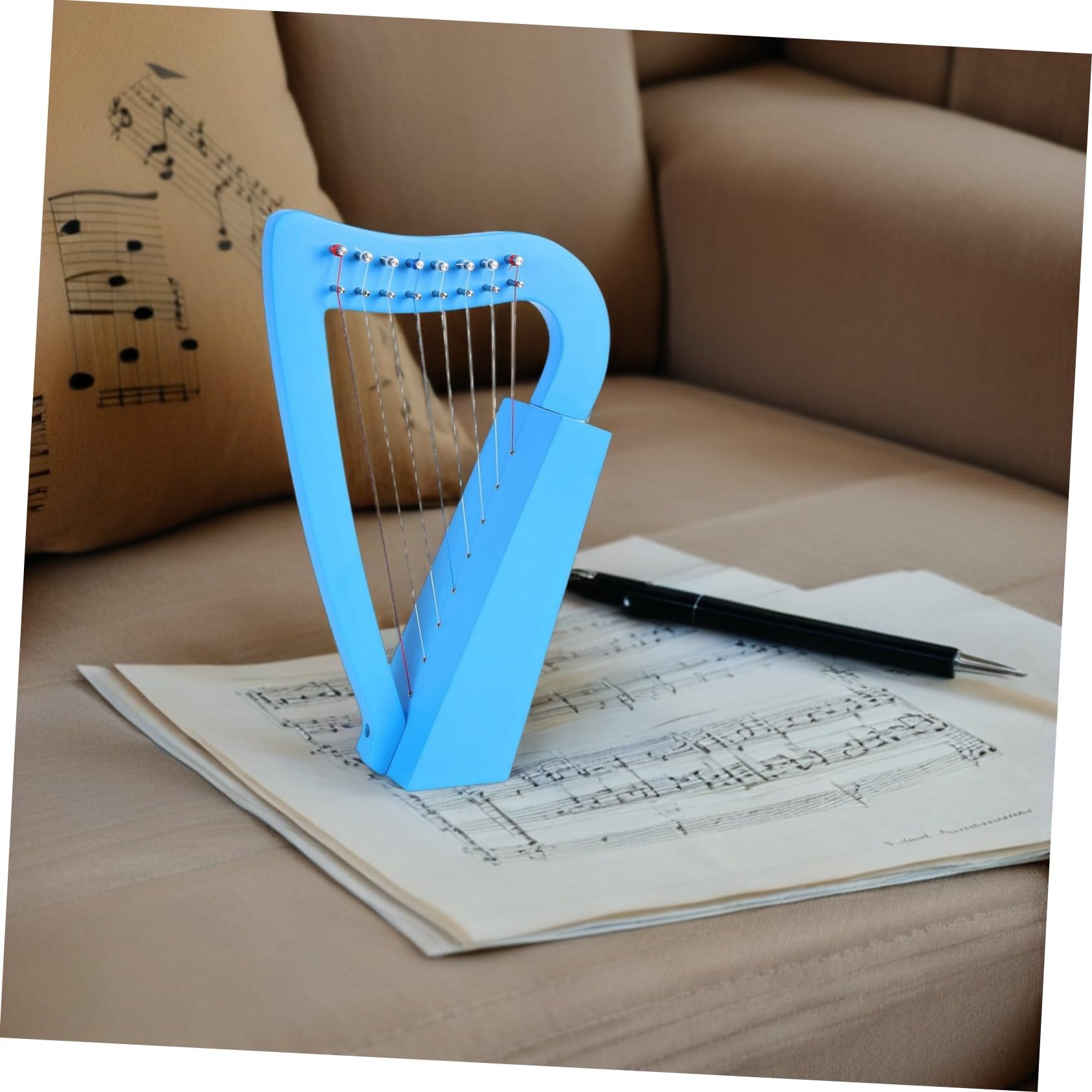 Mikinona Arpa Lira Corde in Legno Stile Classico Strumento Portatile per Principianti Musicale per Amanti della Musica