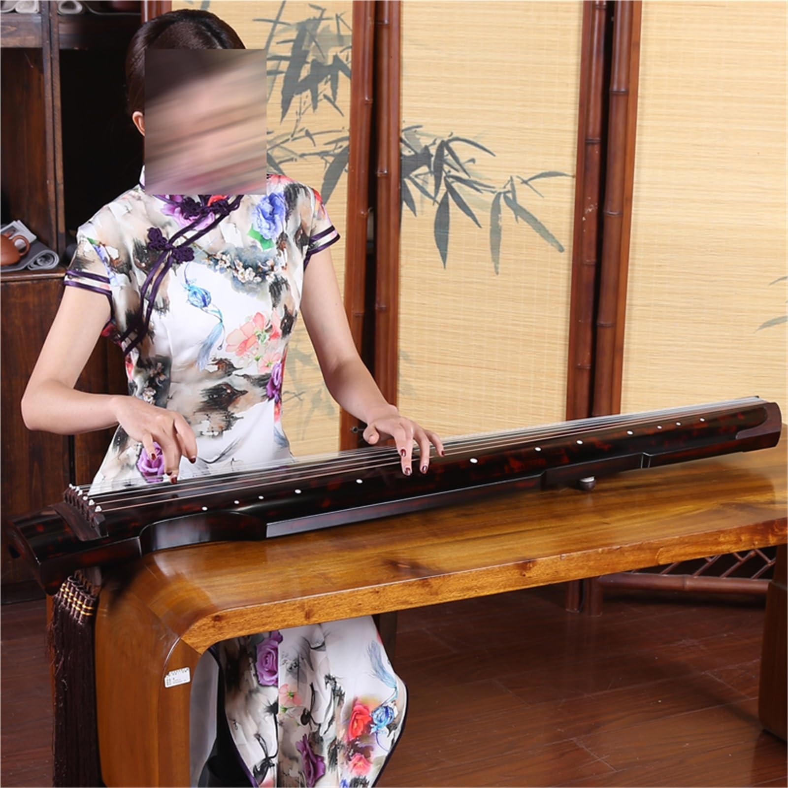 Guqin Dla Początkujących Ze Starego Drewna Cedrowego W Stylu Zhongni Wykonany Ręcznie Z Surowego Lakieru Do Egzaminów Praktycznych I Występów Guqin (chińska Cytra)