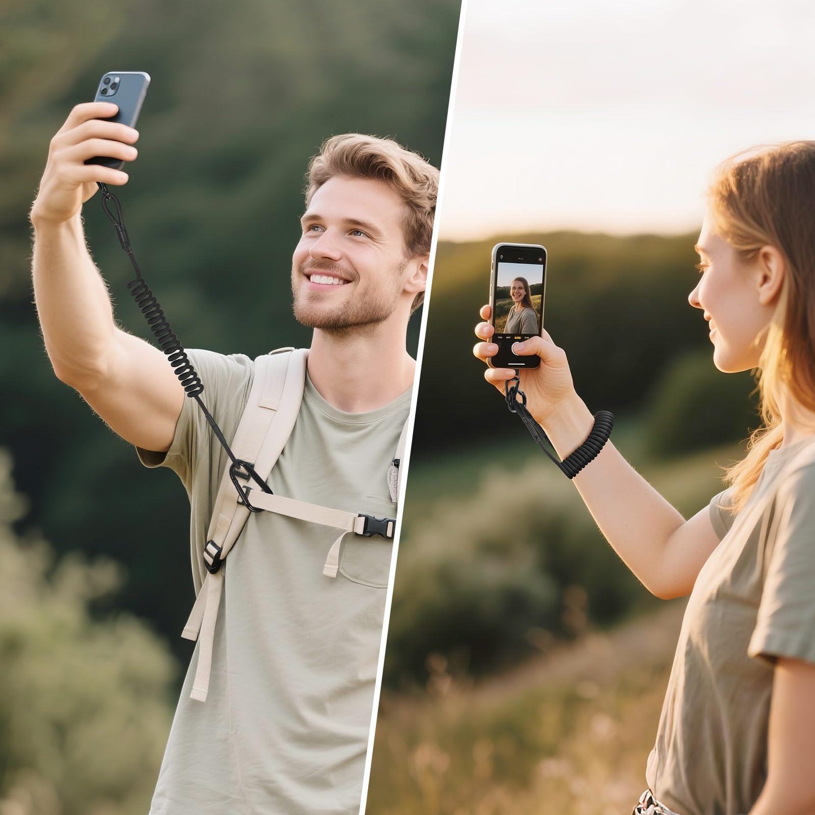 REELOQ Protection Pro pour Smartphone, avec Sac à Dos pour téléphone Portable et câble de sécurité Enroulable pour téléphone Portable, Noir, Version REELOQ Protection Pro pour Smartphone, avec Sac à Dos pour téléphone Portable et câble de sécurité Enroulable pour téléphone Portable, Noir, Version
