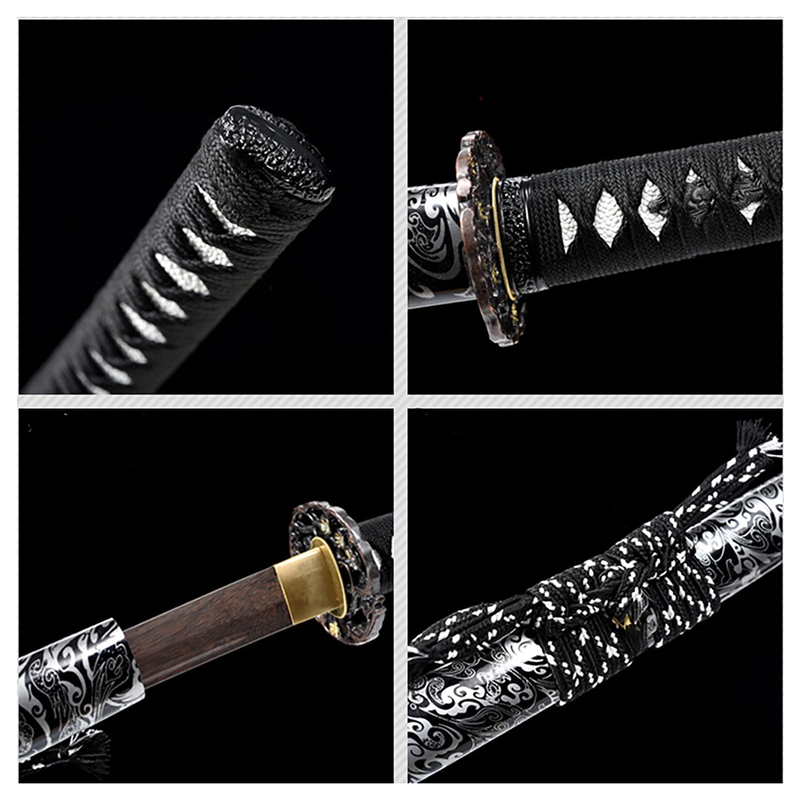 TIAYKO Palisander-Samurai-Schwert,natürliches Höl Produktbild-Vorschau 4