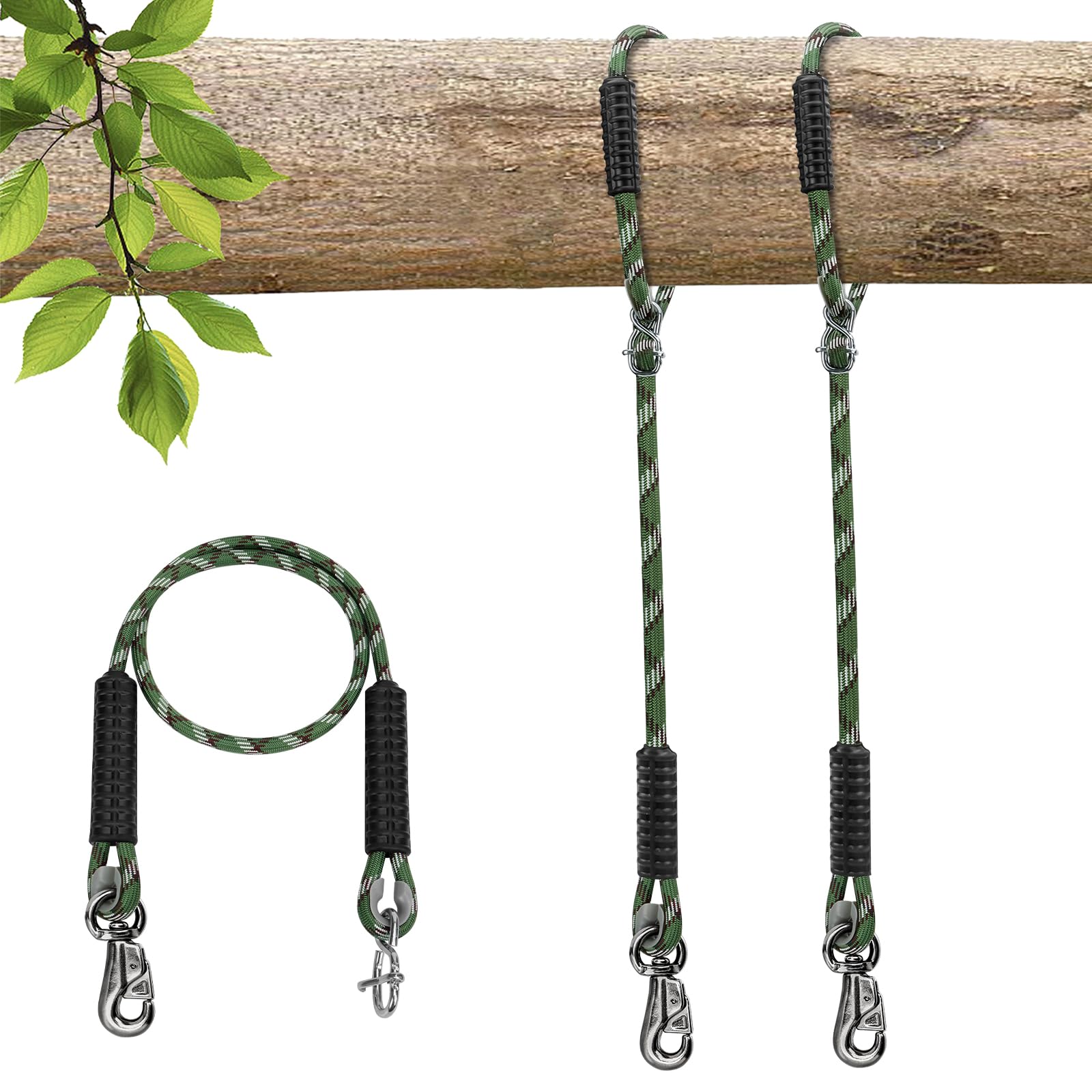 Adjustable Tree Swing Ropes Heavy Duty Hammock 5.6Ft(67