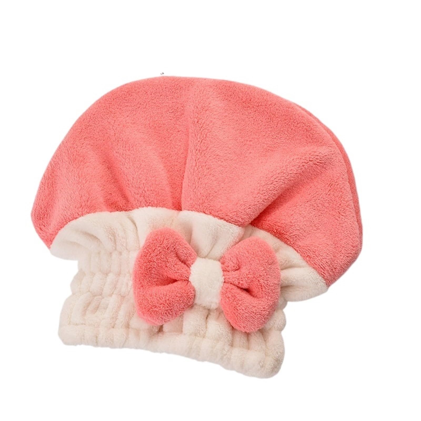 LUYSGBXR Hair Towel Hair Drying Towels Coral Velvet Super Absorbent Towel Cap Quick Dry Head Wrap Shower For Wet(Red)