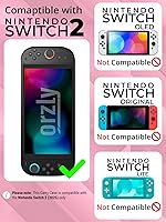 Vista 2 de Orzly Case Compatible with Nintendo Switch 2 Protective Travel Carry Case with Screen Padding, Game Card & microSD Slots, Zipped & Open Pockets for