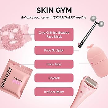 Amazon.com: SKIN GYM CryoGel Pink Roller, Cooling Facial Tool for