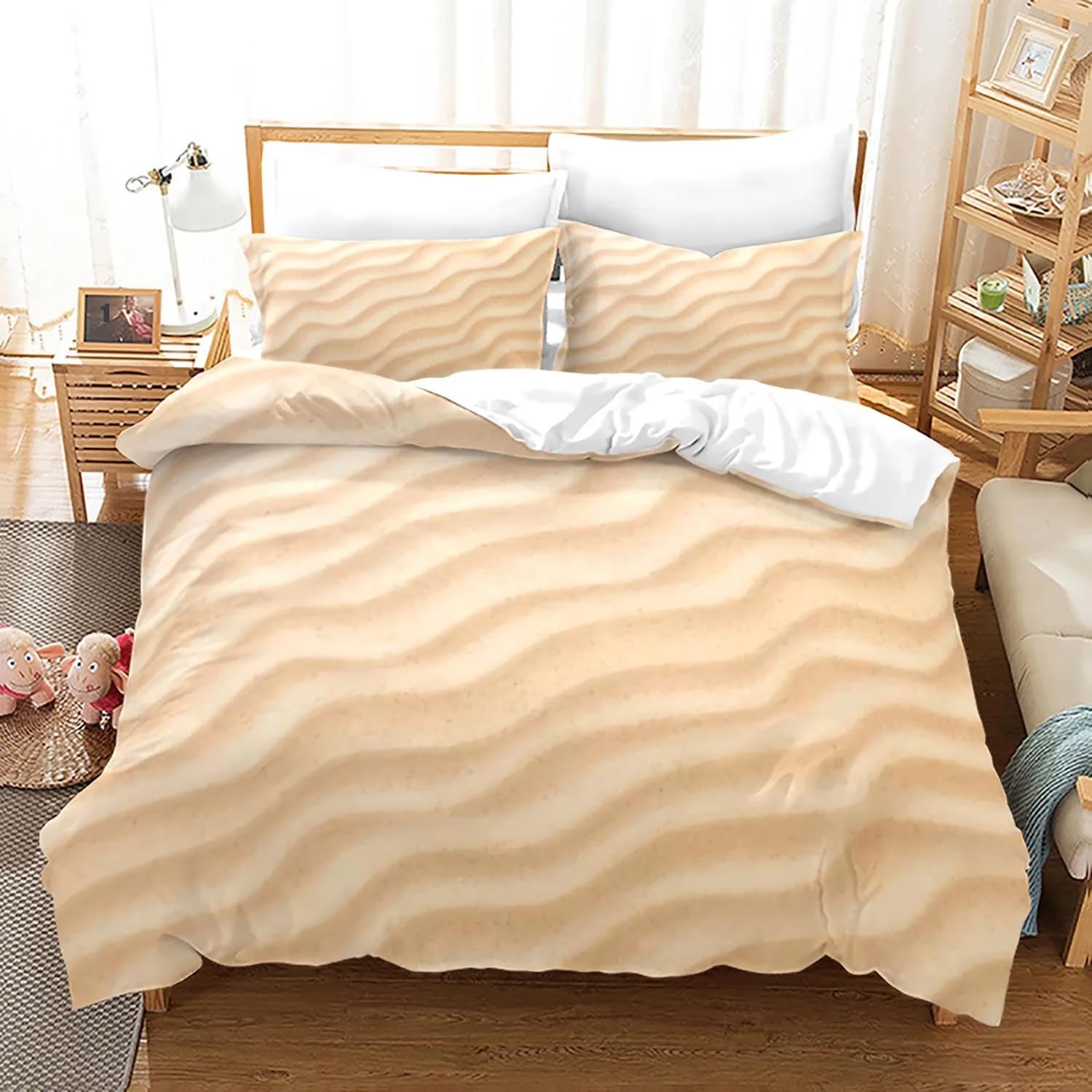 Housse de couette 140x200 cm enfant fermeture éclair microfibre lit 1 personne
