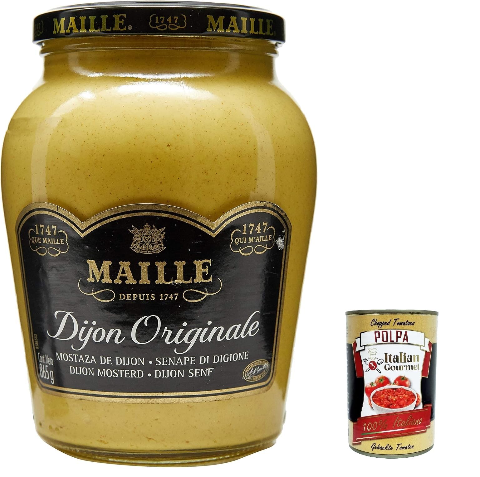 Italian Gourmet Mostarda Dijon originale cremosa Senf Big Size 3 x 865g