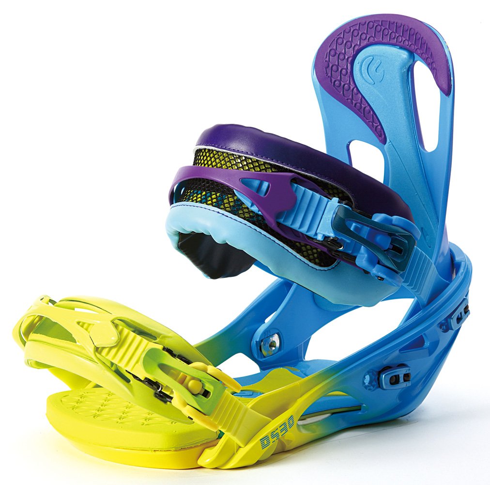 Flux Mens Snowboard Bindings (Purple/Gradation, Large),DS30
