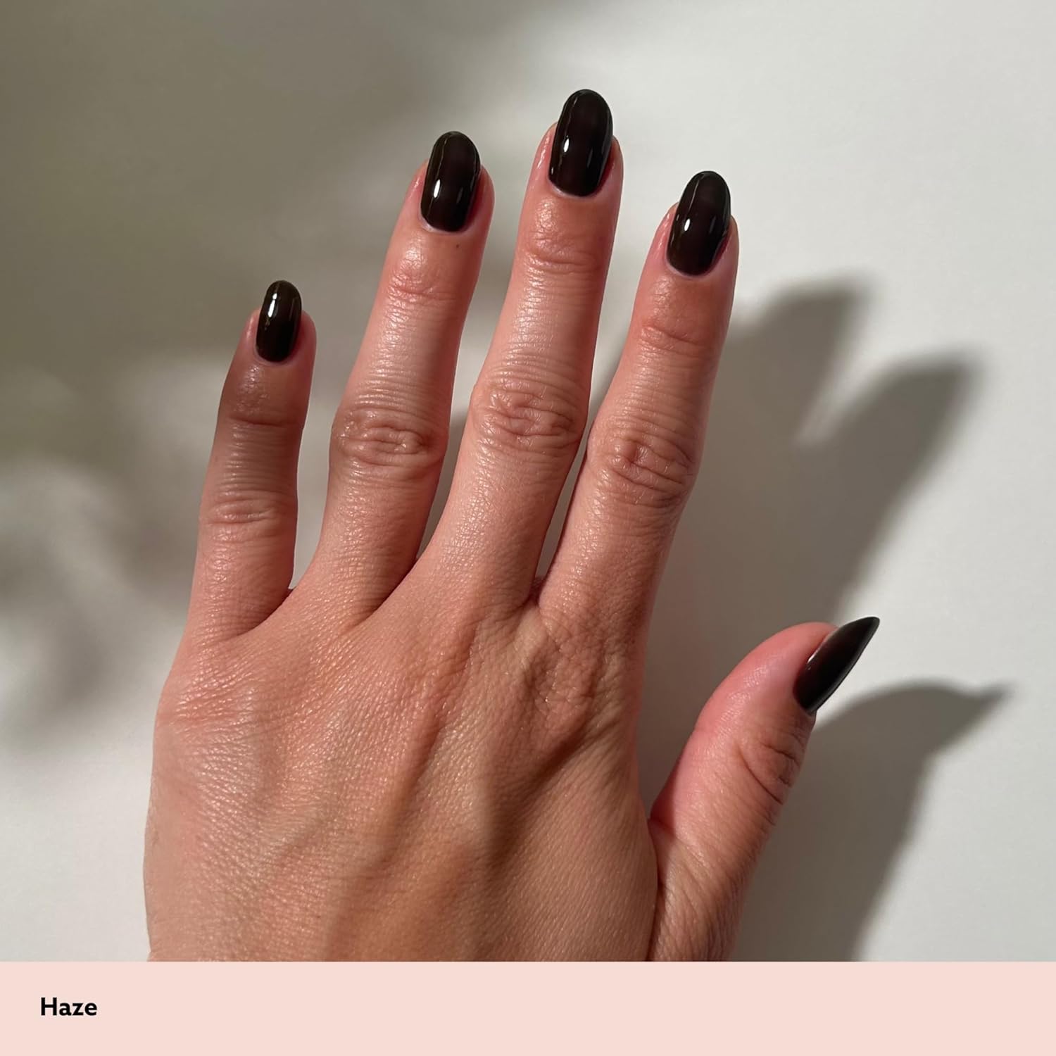 Dazzle Dry Nail Lacquer (Step 3) - Haze - A slate brown. Semi-sheer jelly. (0.5 fl oz)