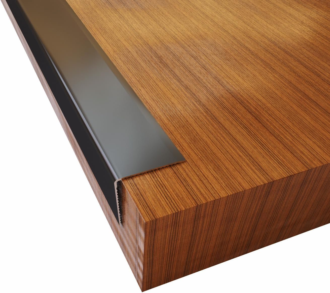 NeatiEase Aluminum Corner Guards, Peel and Stick Metal Corner Protector Molding Trim for Wall Door Frame Cabinet Baseboard Protection, Black, 4ft x 0.8in (2pcs)