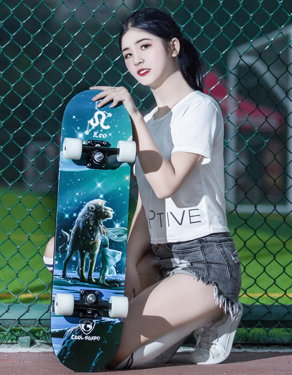 Planche à roulettes complète Skateboards 31"x8 Complète Freestyle Carving Cruising Dancing Pro Skateboards Longboard