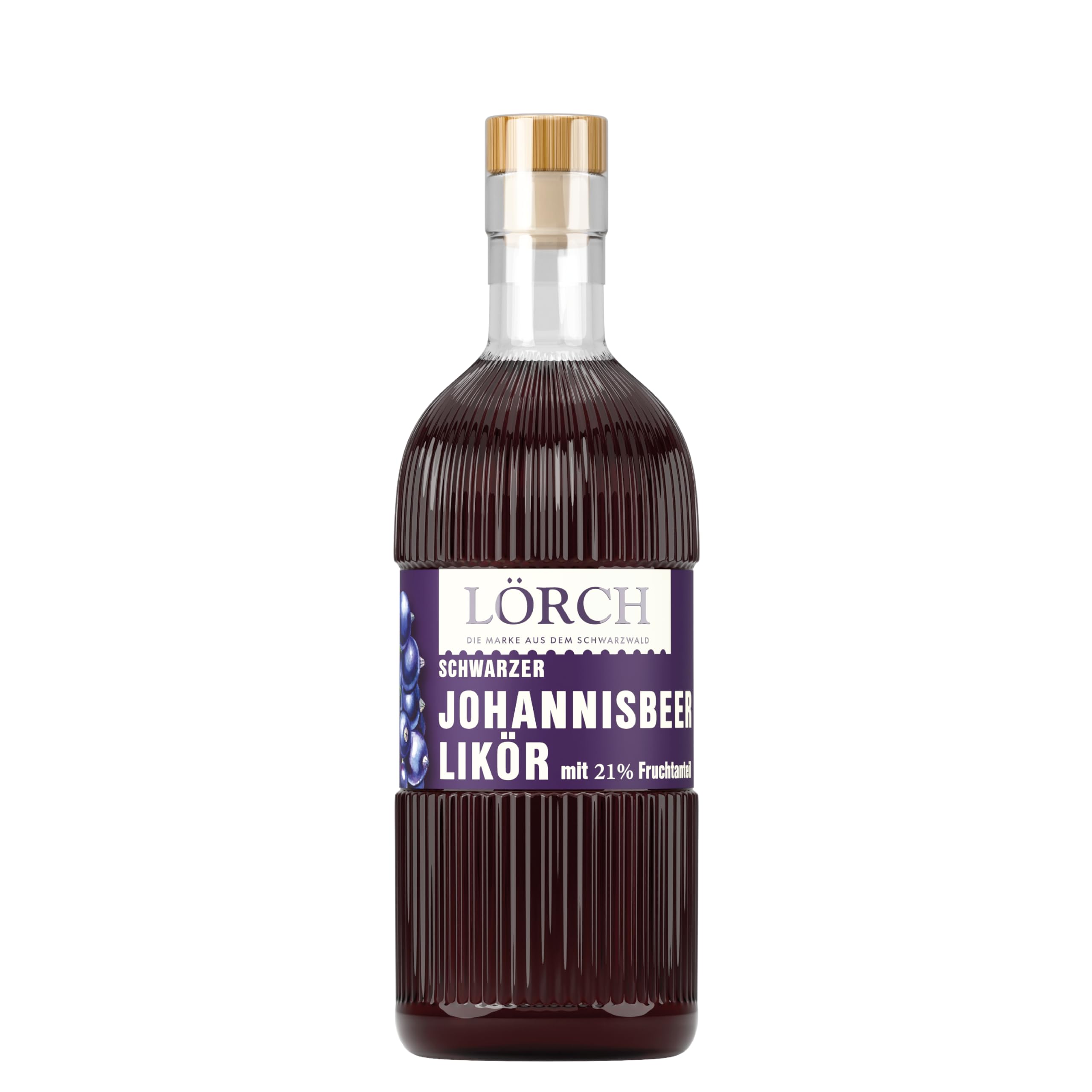 Lörch Johannisbeerlikör aus dem Schwarzwald - der leckere Johannisbeeren Likör mit 21% Fruchtanteil | alc. 20% vol | 1 x 0,5l