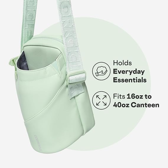 Corkcicle Cooler Sling Bag Crossbody Holder, Perfect for Holding 16 oz - 40 oz Canteen Water Bottle