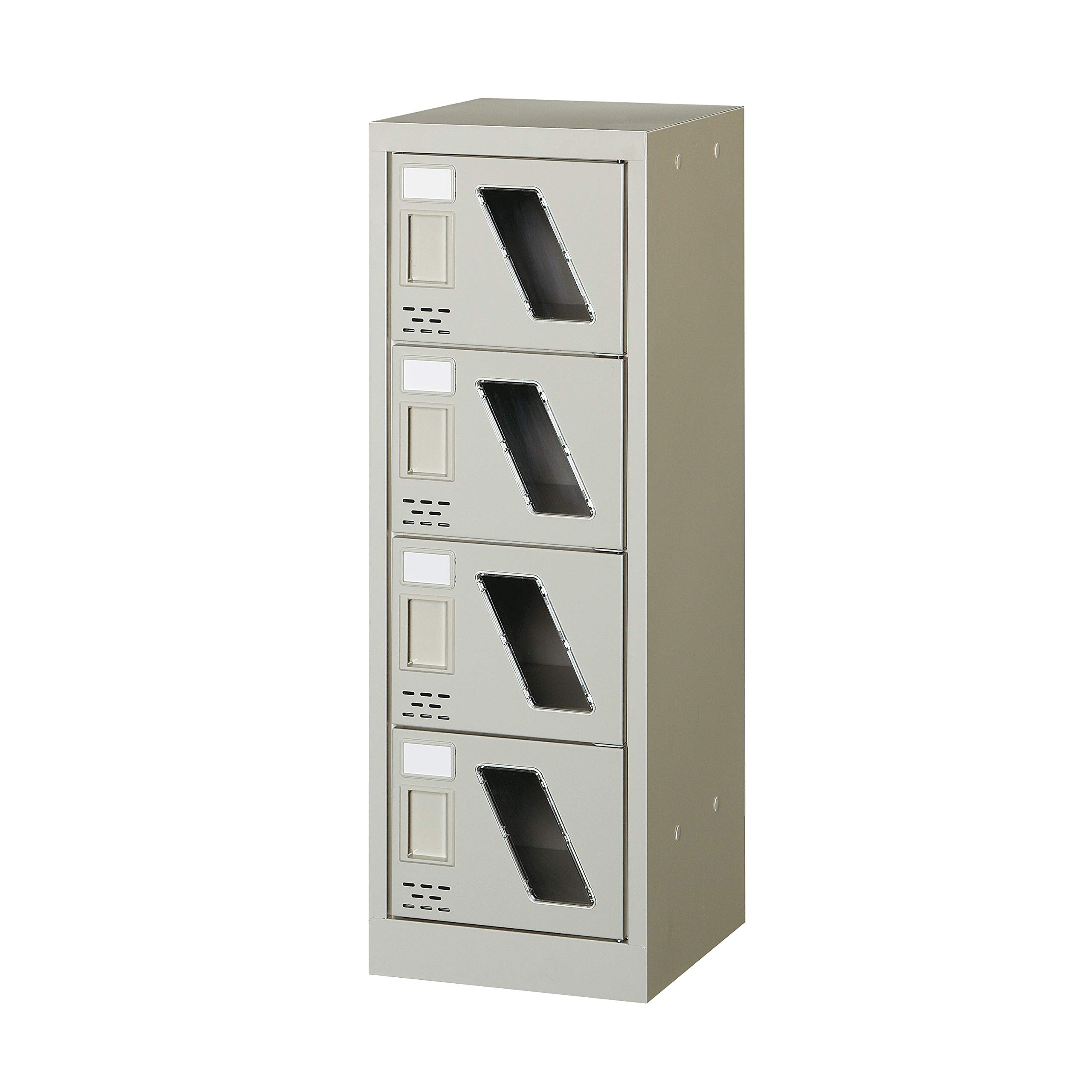 スチール　4段シューズラック　ロッカー型 日本製 シューズボックス 28人用 オープン 4列7段 スチール製 下駄箱