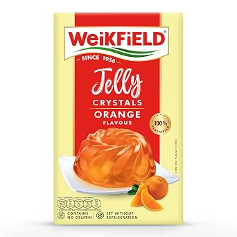 WeiKFiELD منذ عام 1956 نباتي. جيلي كريستال أورانج 90Gm 3.2 Oz