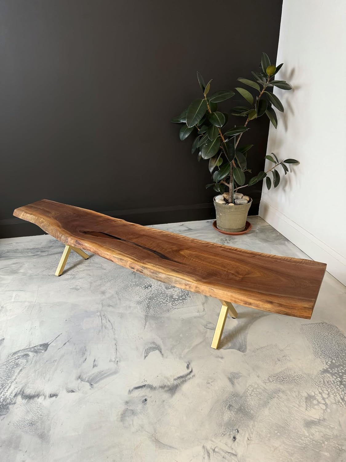 Meticulously Live Edge Dining Table Living Room Table