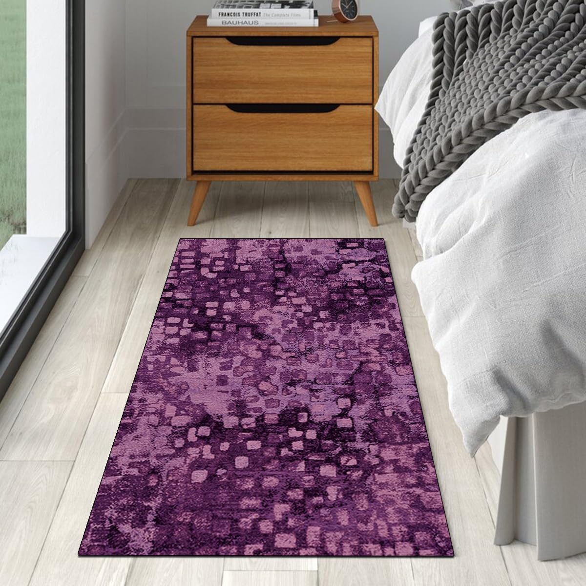 Läufer-Teppich Aus Polyester – Rutschfest, Waschbar, Breite 40-120 Cm, Länge Anpassbar