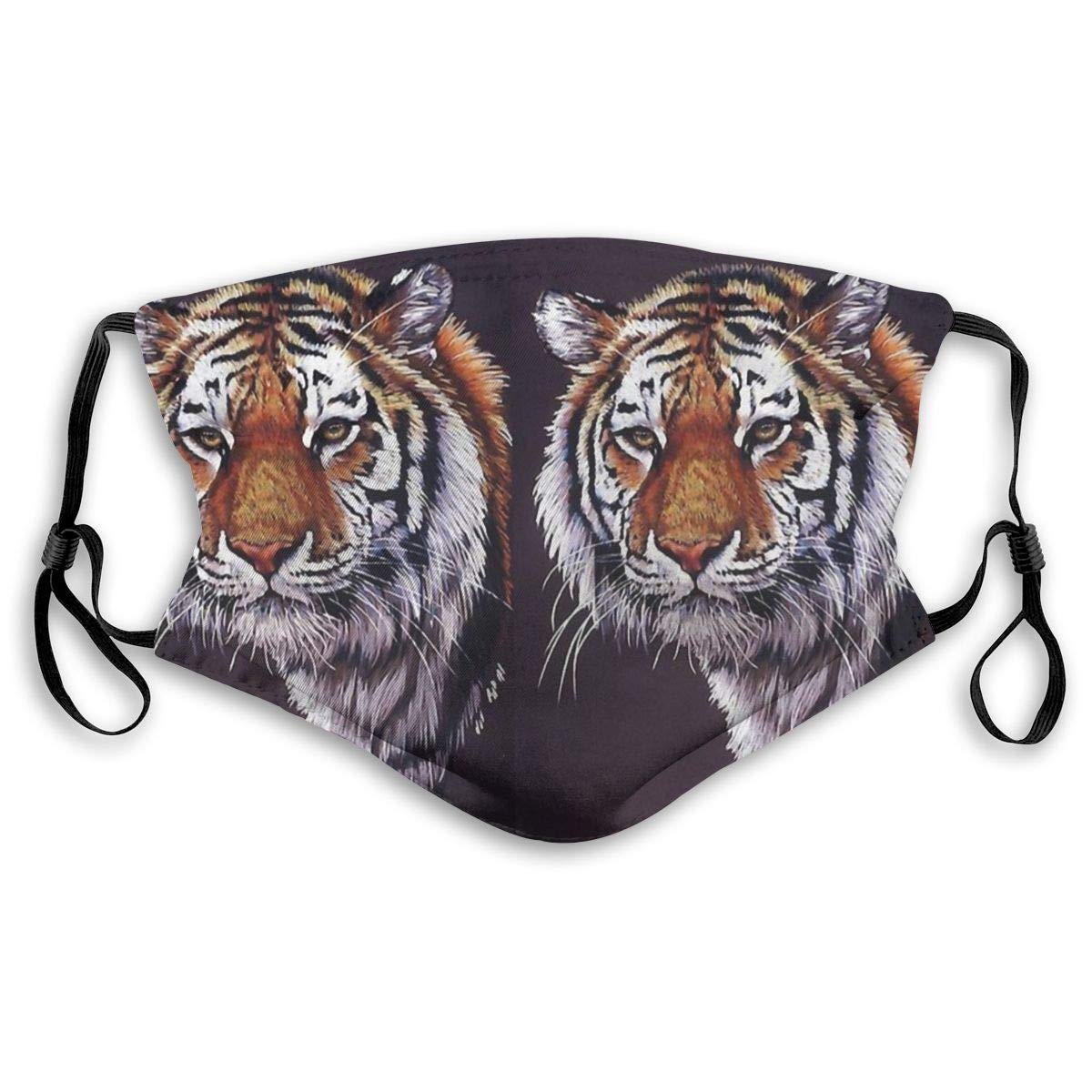 Desperado Tiger Boys Girls Adults Adjustable Earloop Face Ma-sk,Washable Protection Ma-sk with Filter,Anti-smog PM2.5 Ma-sk,Safety Cotton Ma-sk,Anti-dust Mouth Ma-sk