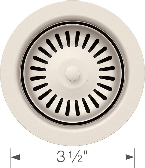 BLANCO 203439 Metal Basket Strainer, Soft White