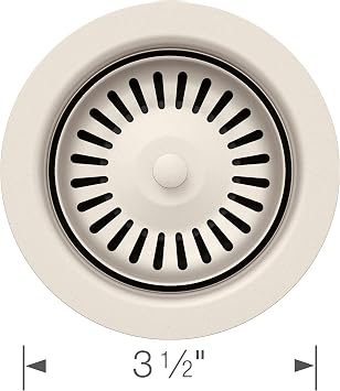 BLANCO 203439 Metal Basket Strainer, Soft White