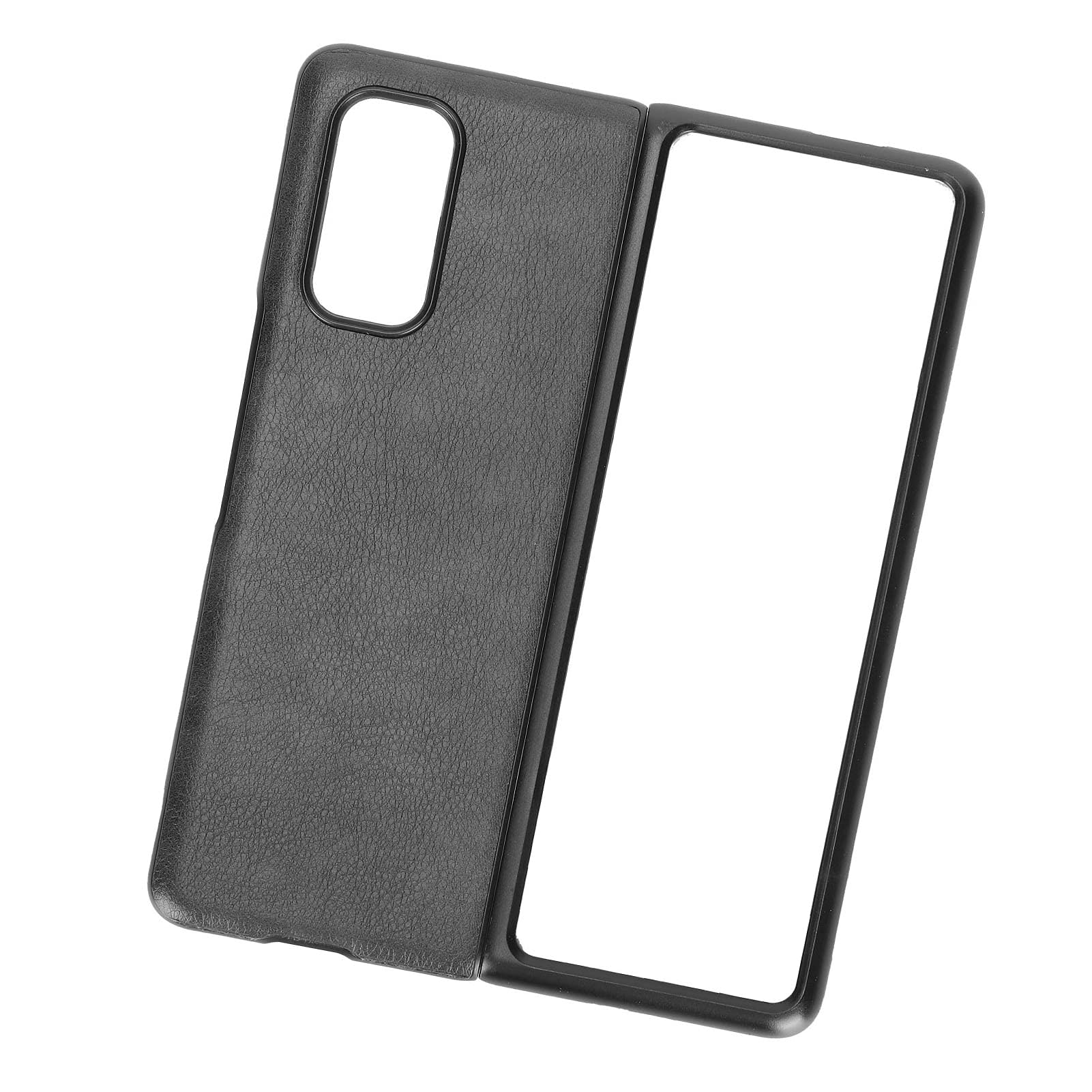 Wakects Lychee Pattern Leather Phone Case for MIX FOLD (BLACK)