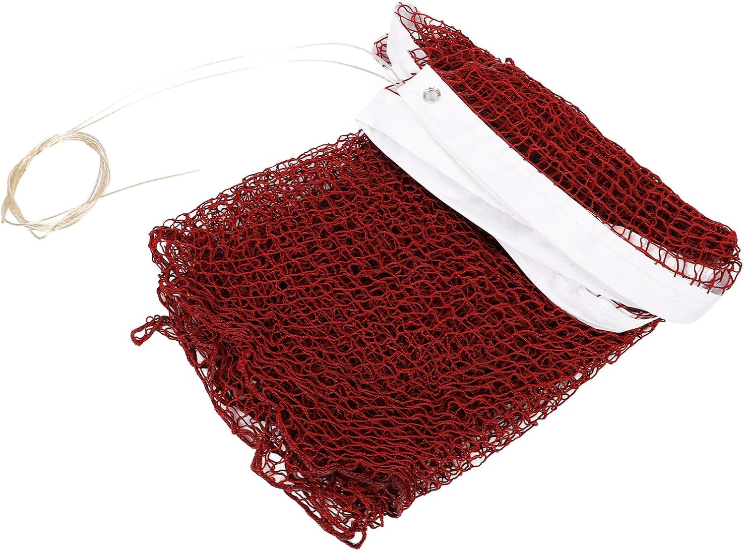 Portable Badminton Net Set Polypropylene Brown Small Mesh
