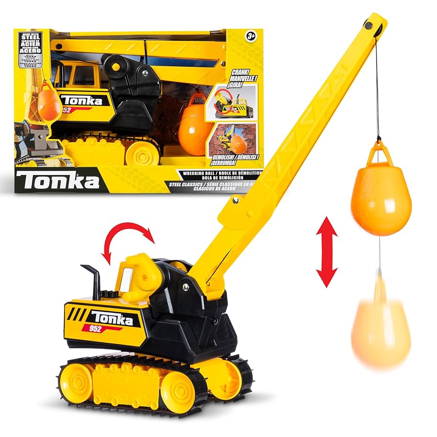 Amazon.com: Basic Fun Tonka Steel Wrecking Ball, Durable