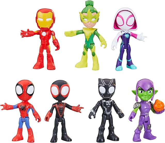 Marvel Spidey and His Amazing Friends Héros Figure, 4-Inch Figure d'action, super héros jouets pour les enfants âges 3 and En haut (figure unique)